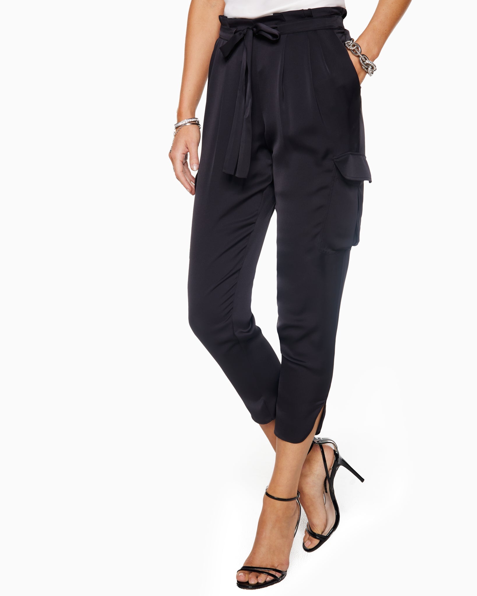 Allyn Satin Pocket Pant